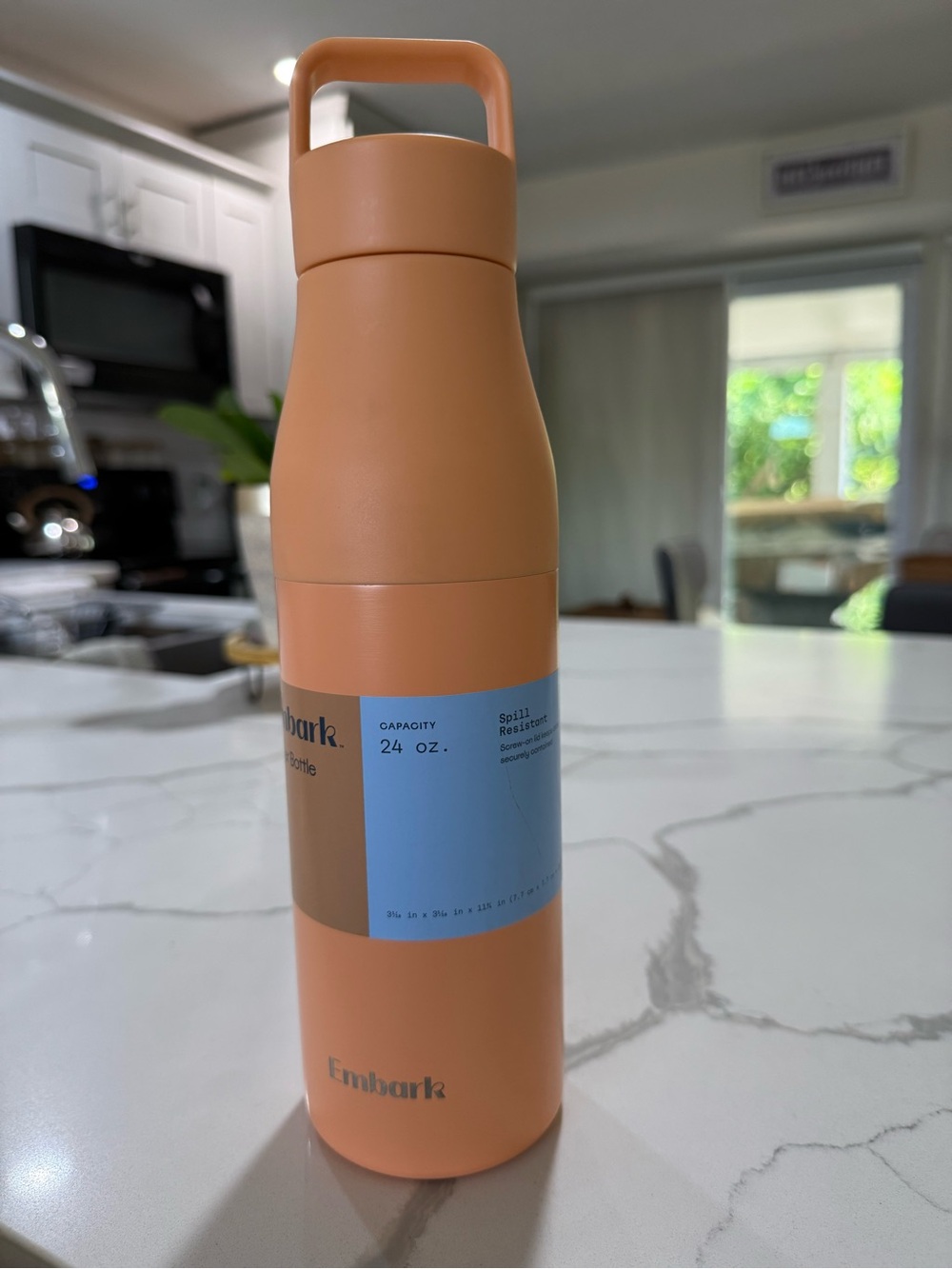 Embark by Target New 24 oz Spill-Resistant Water Bottle – Peach Orange
